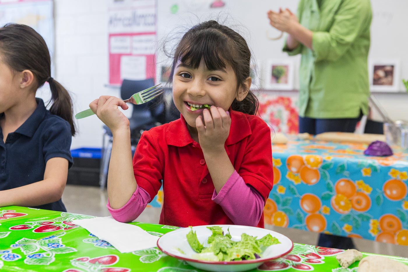 Green Salad with Creamy Lime Dressing - Cooking with Kids